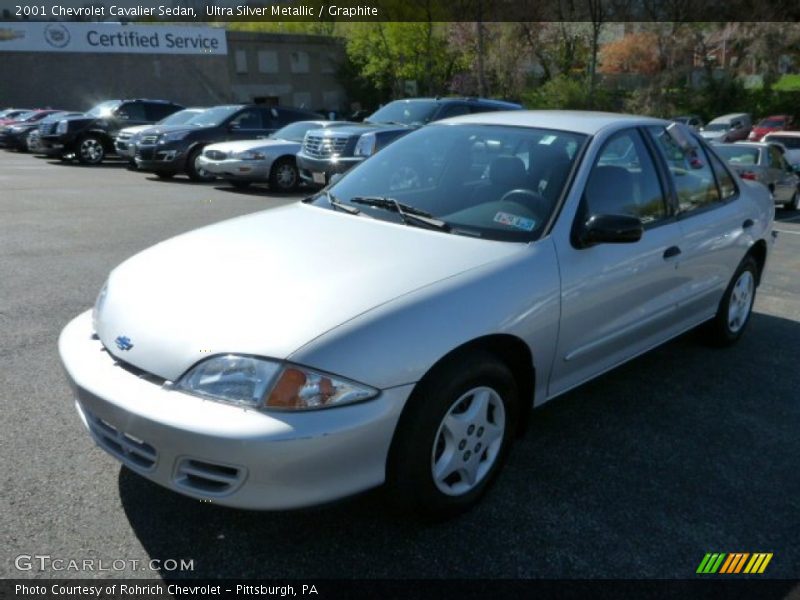 Ultra Silver Metallic / Graphite 2001 Chevrolet Cavalier Sedan
