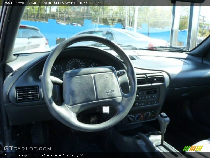 Ultra Silver Metallic / Graphite 2001 Chevrolet Cavalier Sedan