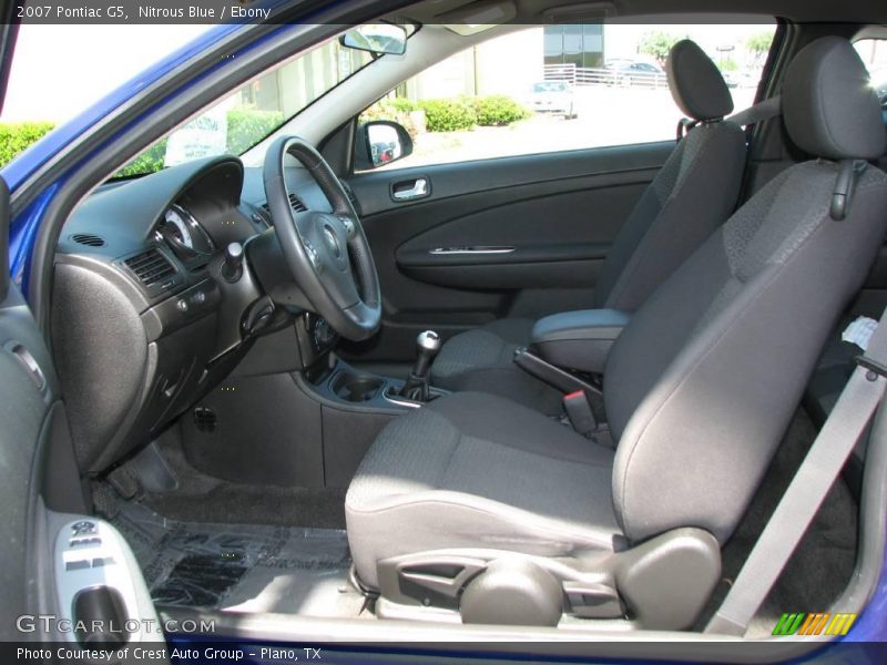 Nitrous Blue / Ebony 2007 Pontiac G5