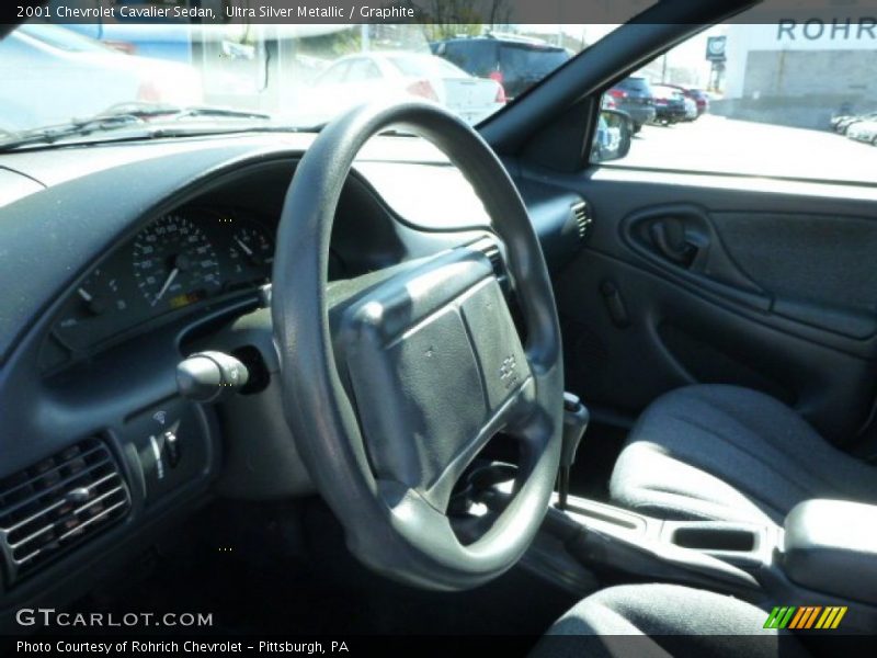 Ultra Silver Metallic / Graphite 2001 Chevrolet Cavalier Sedan