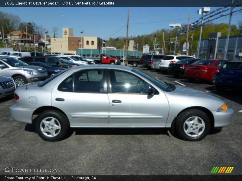 Ultra Silver Metallic / Graphite 2001 Chevrolet Cavalier Sedan