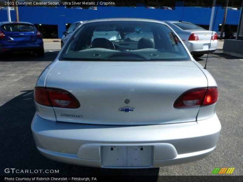 Ultra Silver Metallic / Graphite 2001 Chevrolet Cavalier Sedan