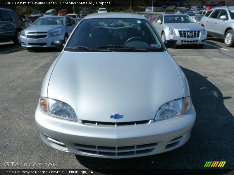 Ultra Silver Metallic / Graphite 2001 Chevrolet Cavalier Sedan