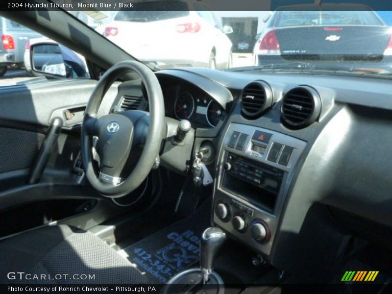 Moonlit Blue / Black 2004 Hyundai Tiburon