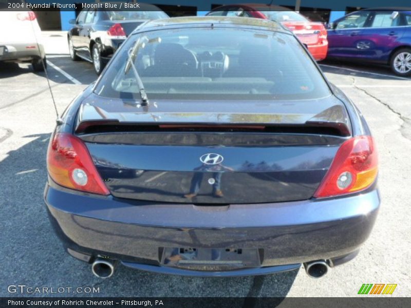 Moonlit Blue / Black 2004 Hyundai Tiburon