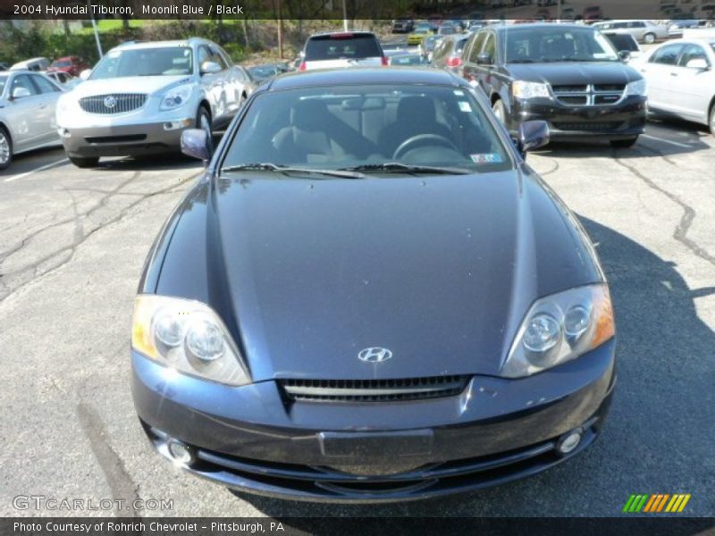 Moonlit Blue / Black 2004 Hyundai Tiburon