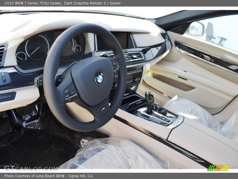 Dark Graphite Metallic II / Oyster 2013 BMW 7 Series 750Li Sedan