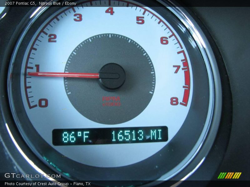 Nitrous Blue / Ebony 2007 Pontiac G5