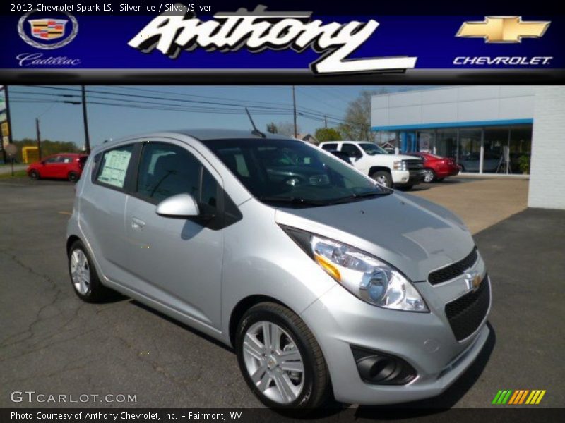 Silver Ice / Silver/Silver 2013 Chevrolet Spark LS