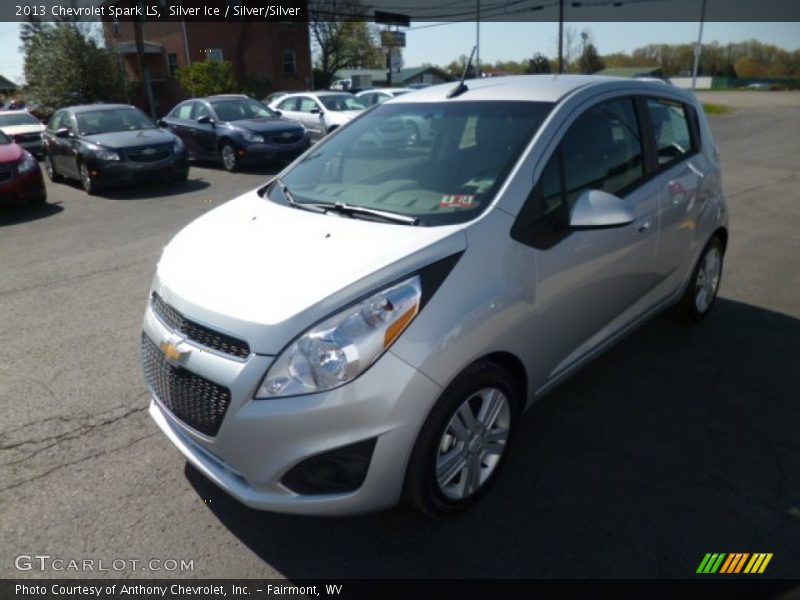Silver Ice / Silver/Silver 2013 Chevrolet Spark LS