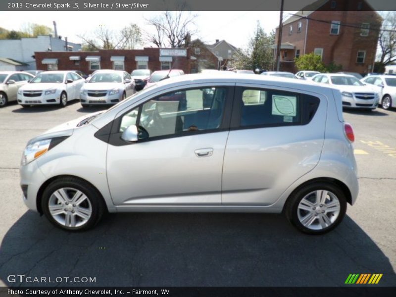 Silver Ice / Silver/Silver 2013 Chevrolet Spark LS