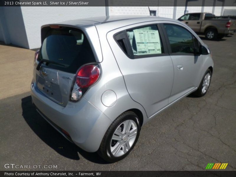 Silver Ice / Silver/Silver 2013 Chevrolet Spark LS