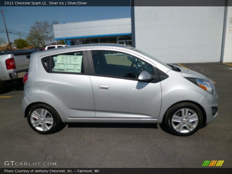 Silver Ice / Silver/Silver 2013 Chevrolet Spark LS