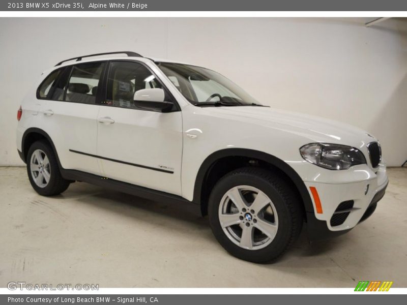 Alpine White / Beige 2013 BMW X5 xDrive 35i