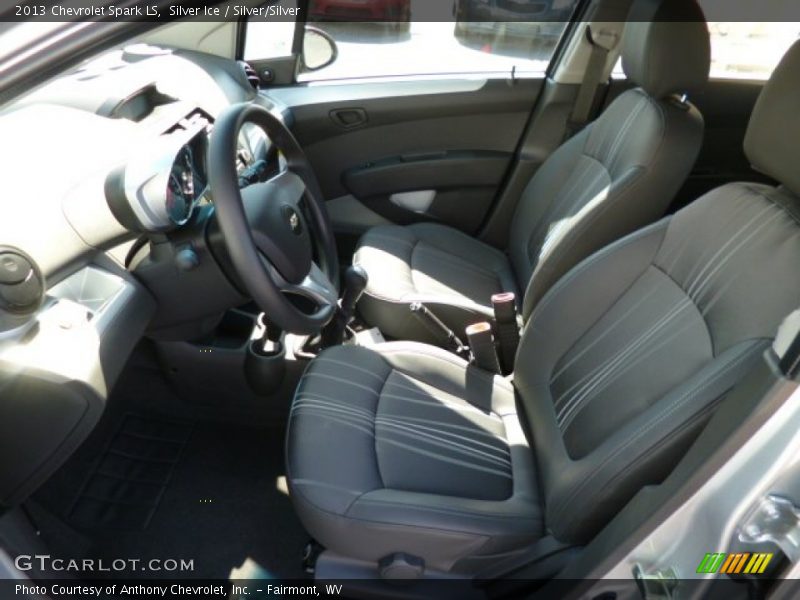 Silver Ice / Silver/Silver 2013 Chevrolet Spark LS