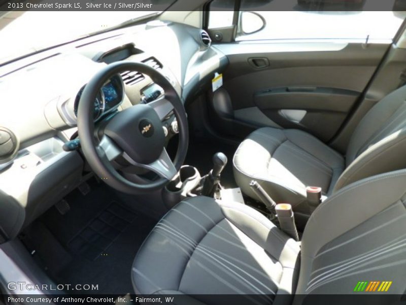Silver Ice / Silver/Silver 2013 Chevrolet Spark LS