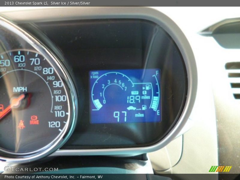 Silver Ice / Silver/Silver 2013 Chevrolet Spark LS
