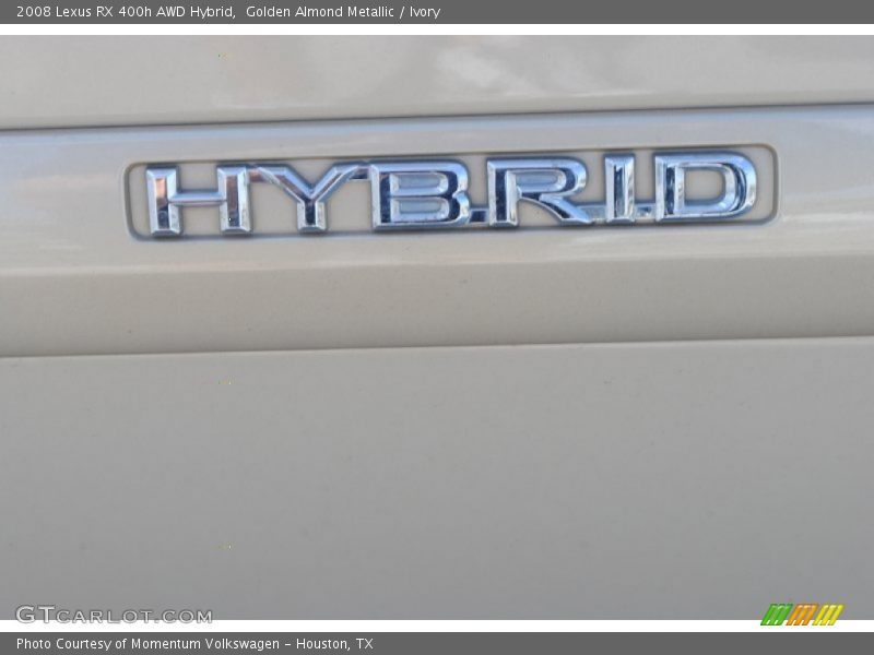 Golden Almond Metallic / Ivory 2008 Lexus RX 400h AWD Hybrid