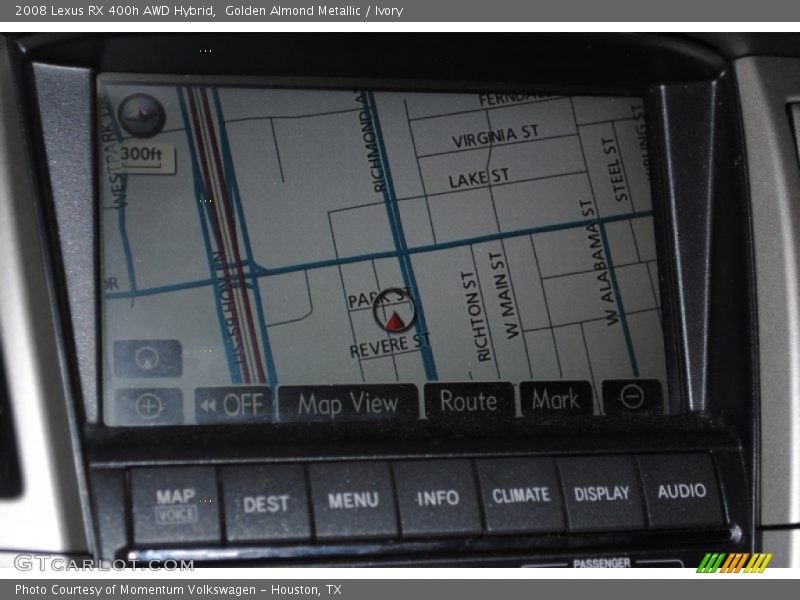 Navigation of 2008 RX 400h AWD Hybrid