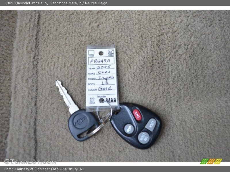 Sandstone Metallic / Neutral Beige 2005 Chevrolet Impala LS