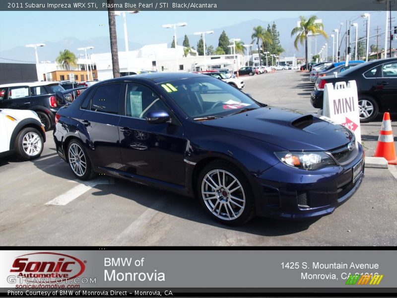 Plasma Blue Pearl / STI  Black/Alcantara 2011 Subaru Impreza WRX STi