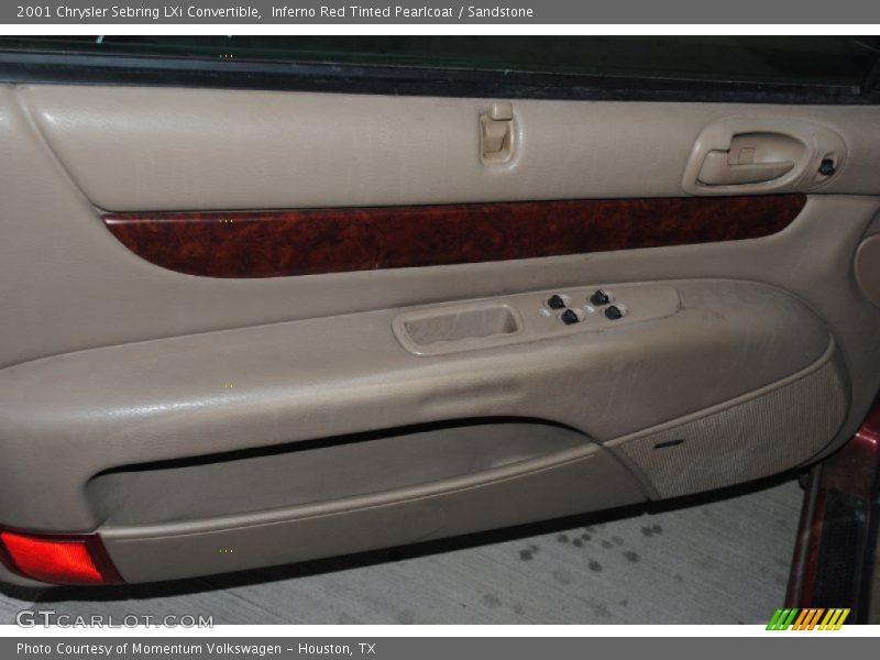 Inferno Red Tinted Pearlcoat / Sandstone 2001 Chrysler Sebring LXi Convertible