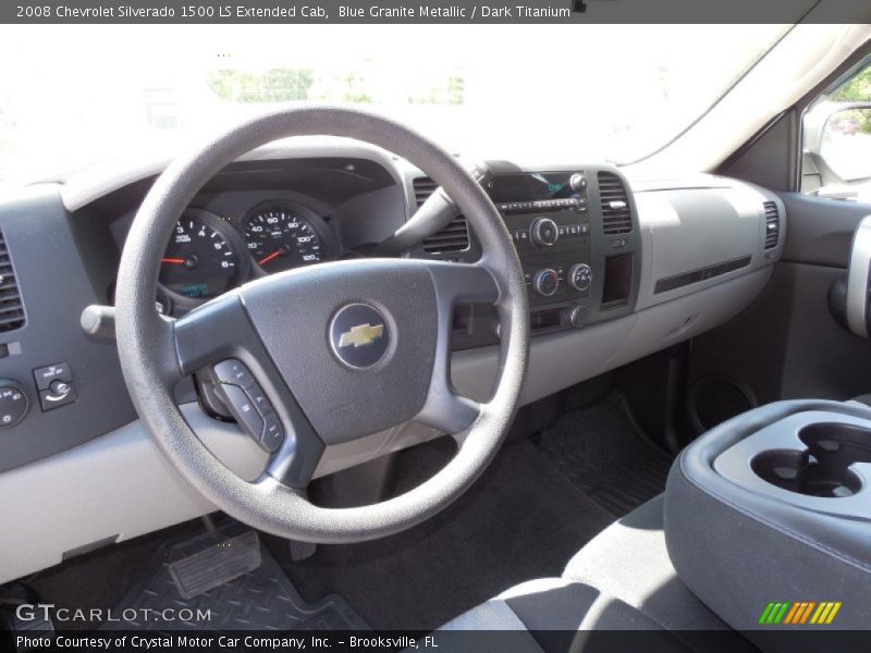 Blue Granite Metallic / Dark Titanium 2008 Chevrolet Silverado 1500 LS Extended Cab