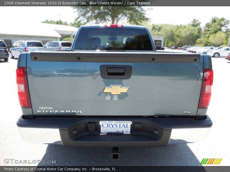 Blue Granite Metallic / Dark Titanium 2008 Chevrolet Silverado 1500 LS Extended Cab