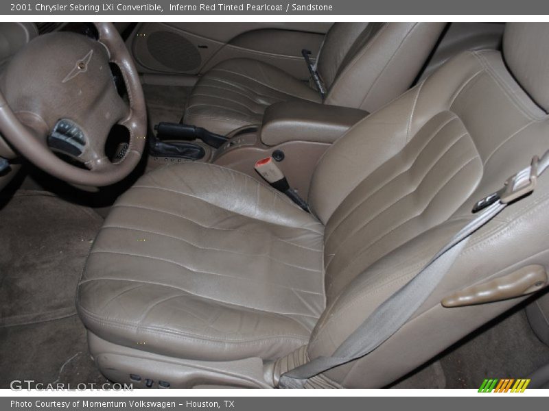 Inferno Red Tinted Pearlcoat / Sandstone 2001 Chrysler Sebring LXi Convertible