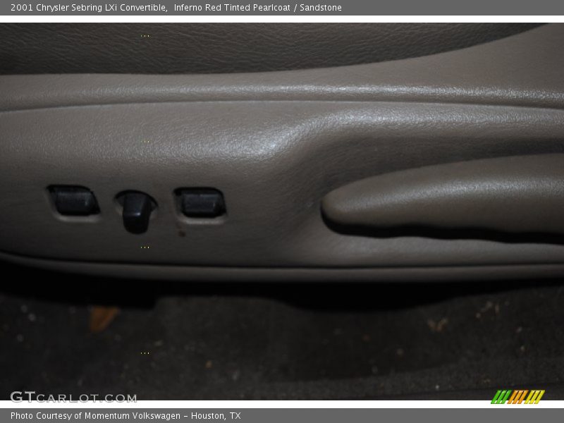 Inferno Red Tinted Pearlcoat / Sandstone 2001 Chrysler Sebring LXi Convertible