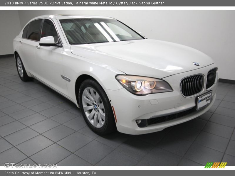 Mineral White Metallic / Oyster/Black Nappa Leather 2010 BMW 7 Series 750Li xDrive Sedan