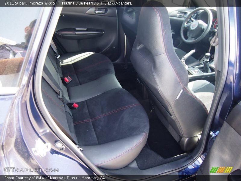 Rear Seat of 2011 Impreza WRX STi