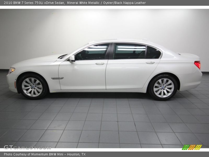Mineral White Metallic / Oyster/Black Nappa Leather 2010 BMW 7 Series 750Li xDrive Sedan