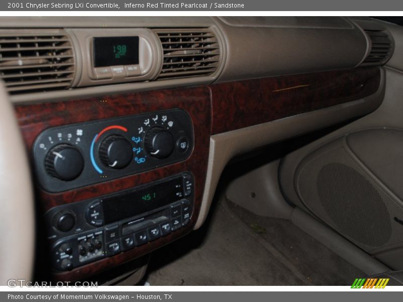 Inferno Red Tinted Pearlcoat / Sandstone 2001 Chrysler Sebring LXi Convertible