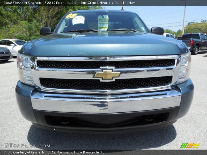 Blue Granite Metallic / Dark Titanium 2008 Chevrolet Silverado 1500 LS Extended Cab