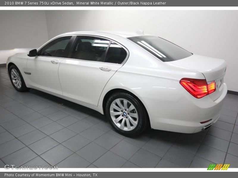 Mineral White Metallic / Oyster/Black Nappa Leather 2010 BMW 7 Series 750Li xDrive Sedan