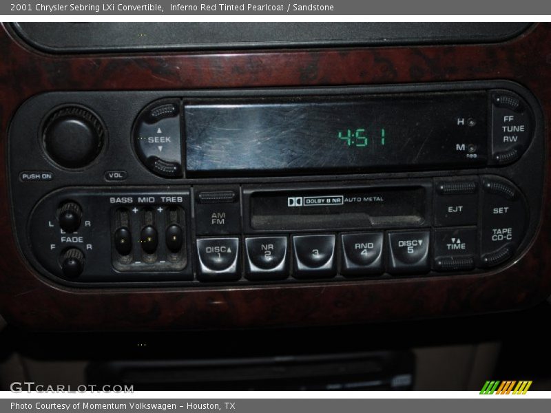 Inferno Red Tinted Pearlcoat / Sandstone 2001 Chrysler Sebring LXi Convertible