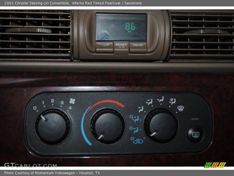 Inferno Red Tinted Pearlcoat / Sandstone 2001 Chrysler Sebring LXi Convertible