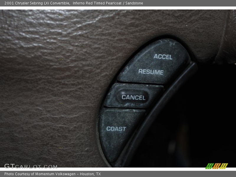 Inferno Red Tinted Pearlcoat / Sandstone 2001 Chrysler Sebring LXi Convertible