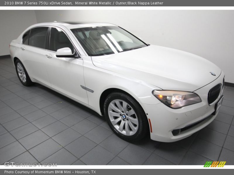 Mineral White Metallic / Oyster/Black Nappa Leather 2010 BMW 7 Series 750Li xDrive Sedan
