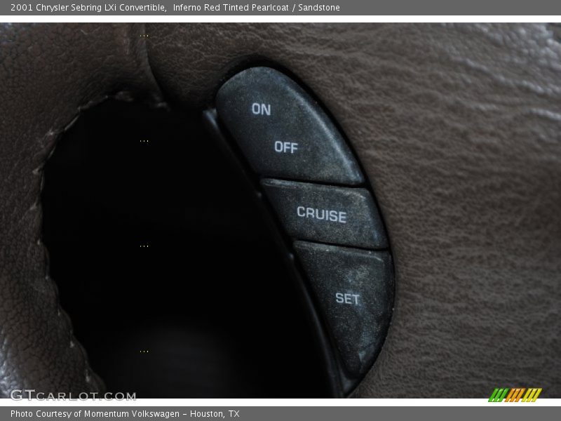 Inferno Red Tinted Pearlcoat / Sandstone 2001 Chrysler Sebring LXi Convertible