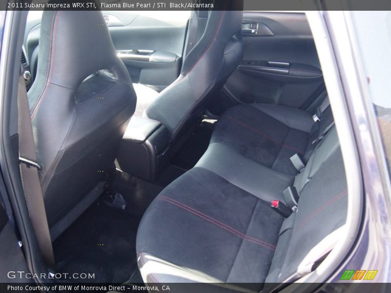 Rear Seat of 2011 Impreza WRX STi