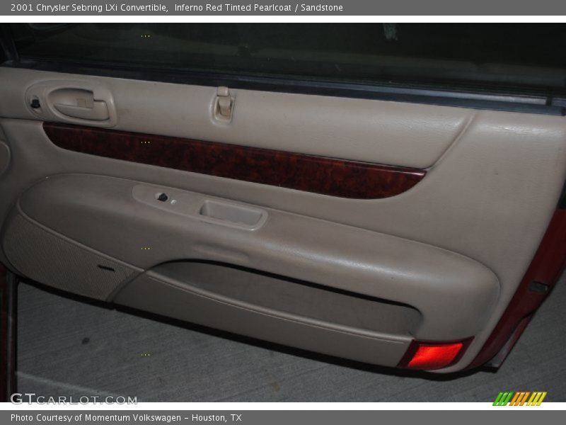 Inferno Red Tinted Pearlcoat / Sandstone 2001 Chrysler Sebring LXi Convertible