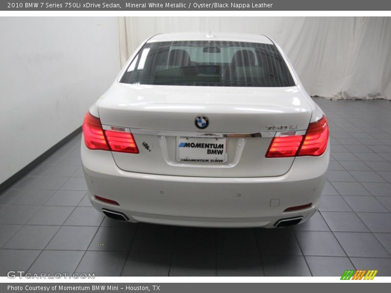 Mineral White Metallic / Oyster/Black Nappa Leather 2010 BMW 7 Series 750Li xDrive Sedan