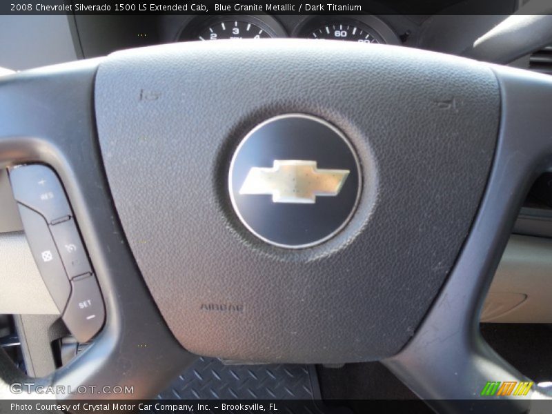 Blue Granite Metallic / Dark Titanium 2008 Chevrolet Silverado 1500 LS Extended Cab