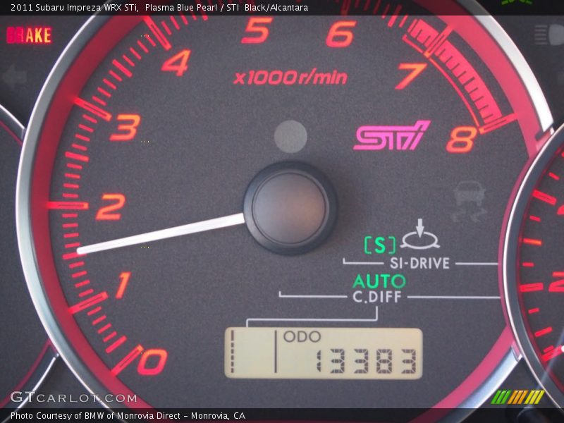 Plasma Blue Pearl / STI  Black/Alcantara 2011 Subaru Impreza WRX STi