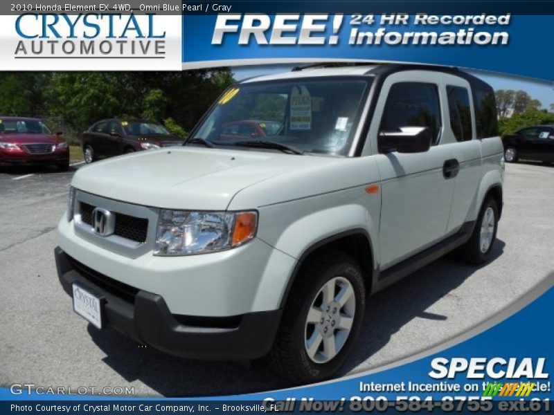 Omni Blue Pearl / Gray 2010 Honda Element EX 4WD