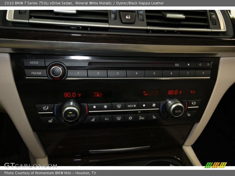Mineral White Metallic / Oyster/Black Nappa Leather 2010 BMW 7 Series 750Li xDrive Sedan