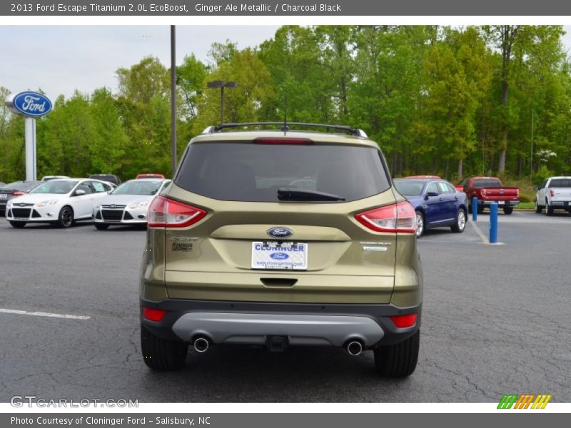 Ginger Ale Metallic / Charcoal Black 2013 Ford Escape Titanium 2.0L EcoBoost
