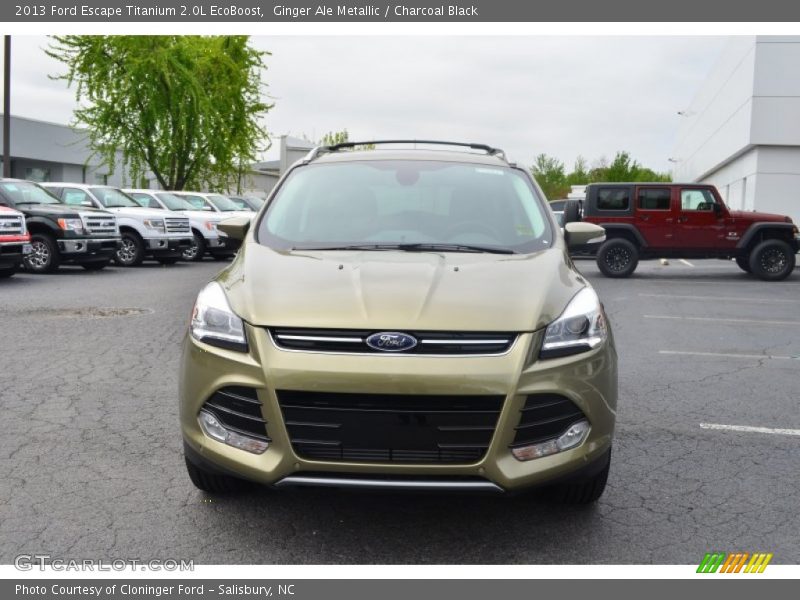Ginger Ale Metallic / Charcoal Black 2013 Ford Escape Titanium 2.0L EcoBoost